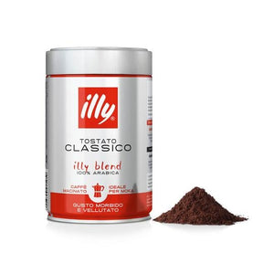 Illy - Ground Moka Classico Coffee - Medium Roast 250g (Ground Coffee)